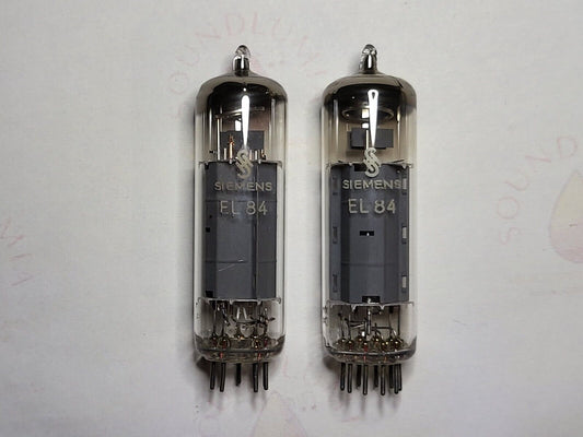 Siemens EL84 6BQ5 Matched Pair - Munich 1960 rX3 - Near NOS