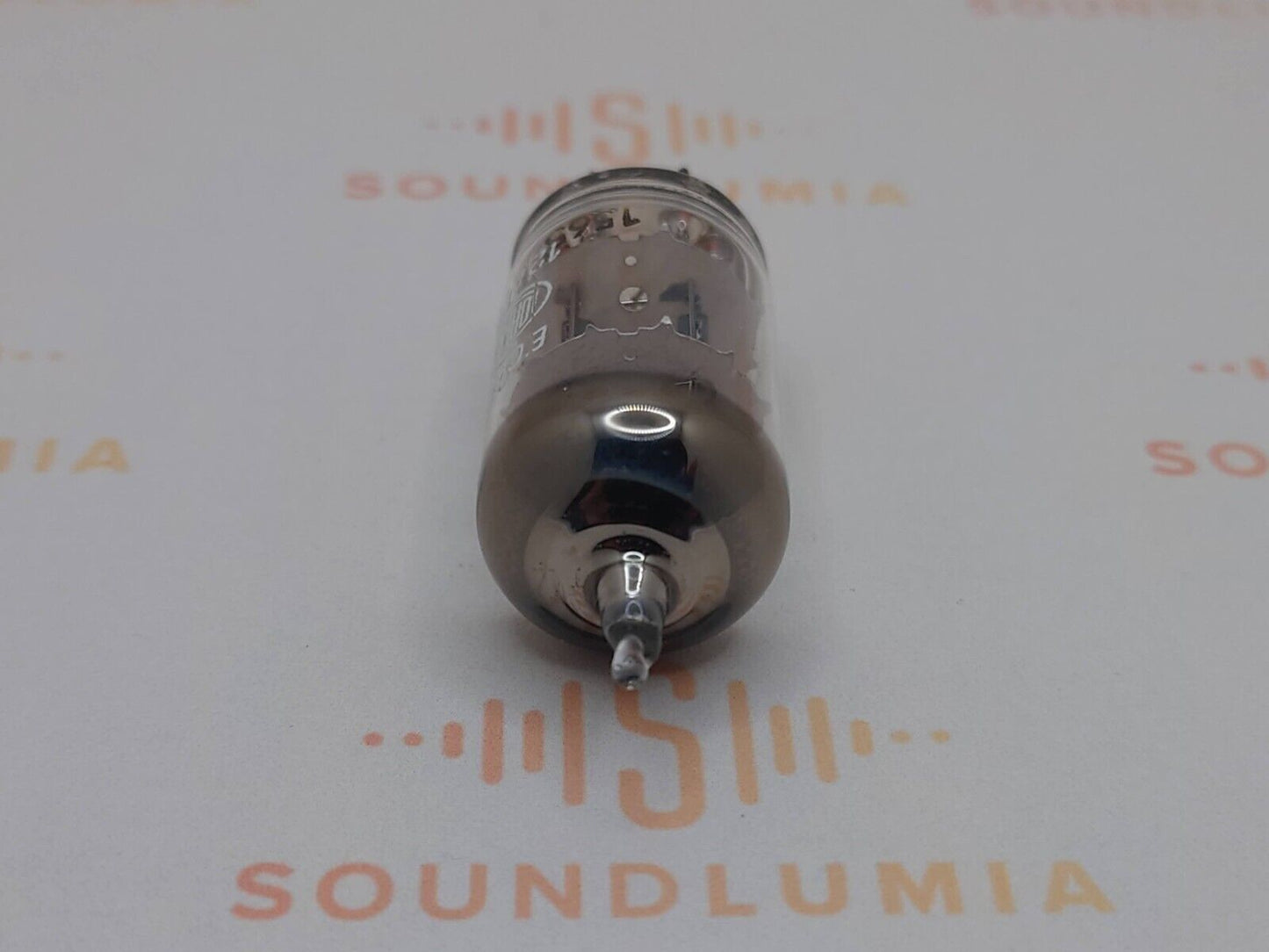1x Lorenz ECC82 12AT7 Long Plates - Pre-SEL White Round Logo - Stuggart '50s