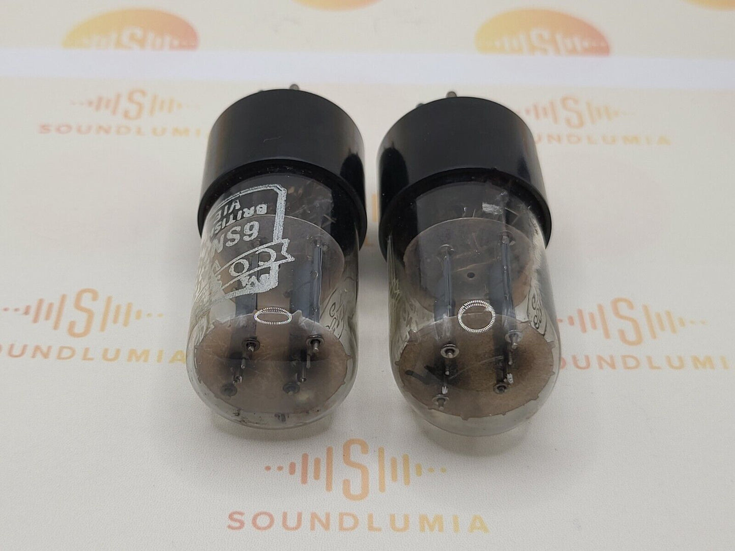 2x Brimar Cossor 6SN7GT VT-231  - Rectangle Lower Getters - British Made BVA '62