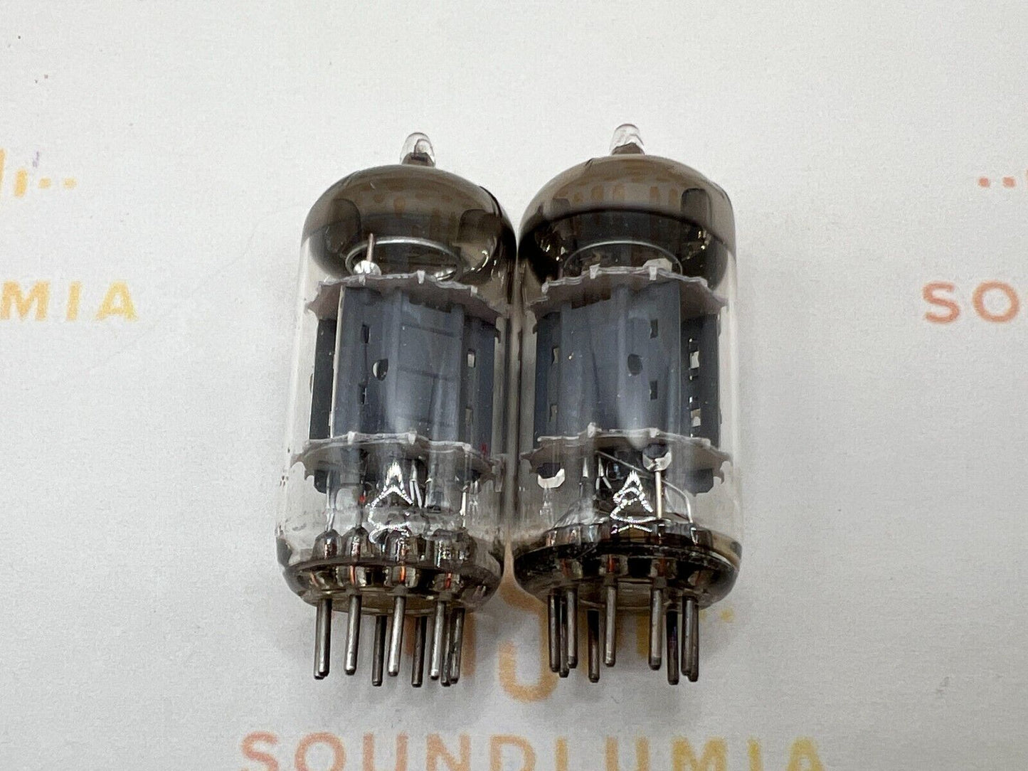 Amperex ECC83 12AX7 O-Getter Short Plates Matched Pair - Holland '60s - Near NOS