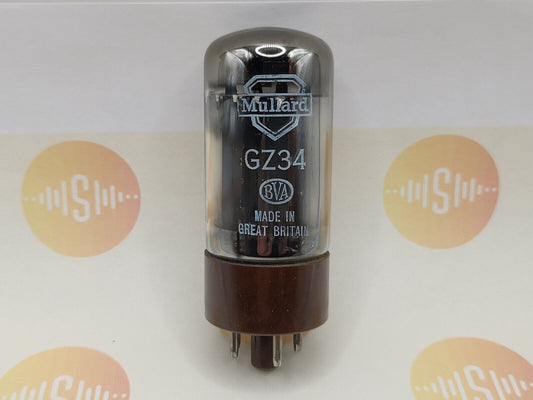 Mullard GZ34 5AR4 Gleichrichterröhre 4 Kerben OO-Getter - BVA - Blackburn 1967 - NOS