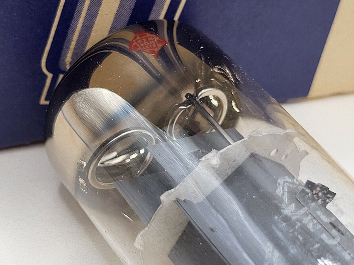 1x Telefunken EL34 6CA7 - Flügelplatten - Double O Getter - Ulm 1961 - Tests NOS