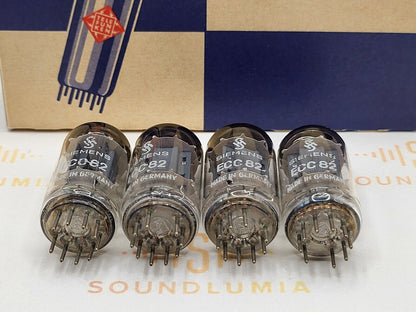 Telefunken ECC82 Piastre Righe ◇ (Edizione Siemens Hall 6)