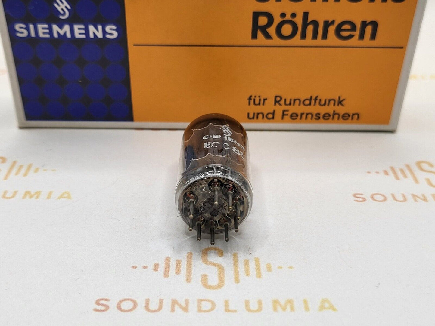 1x Siemens ECC83 12AX7 Langplatten - München, vor 1955 (‡U mCP) - Philips Label 