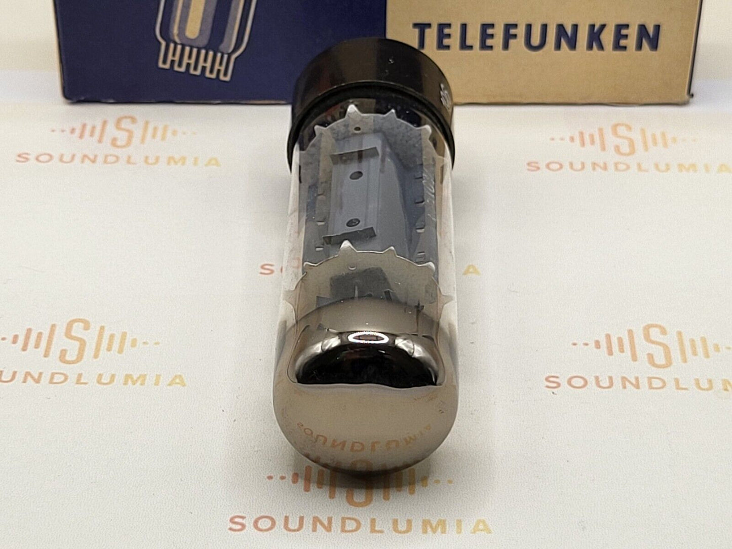 1x Telefunken EL34 6CA7 - Flügelplatten - Double O Getter - Ulm 1961 - Tests NOS