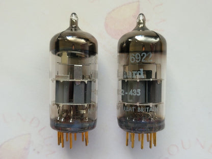 Mullard E88CC 6922 Matched Pair - Blackburn 1964 - Gleicher Code - NOS