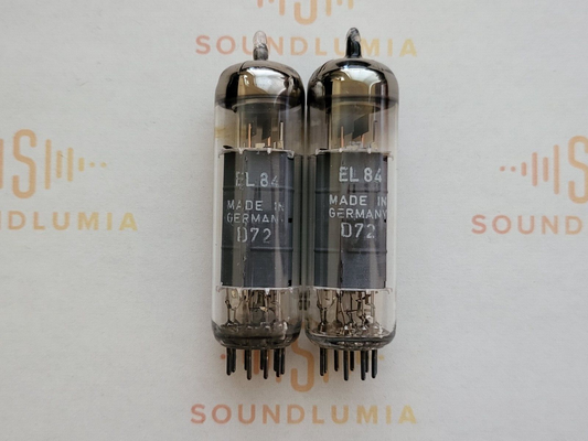Siemens EL84 6BQ5 Matched Pair - München 1962 rX3 - Gleicher Code - Nahezu NOS 