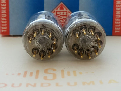 Telefunken E188CC = 7308 Matched Pair ◇ Unten - Ulm 1968 - NOS 