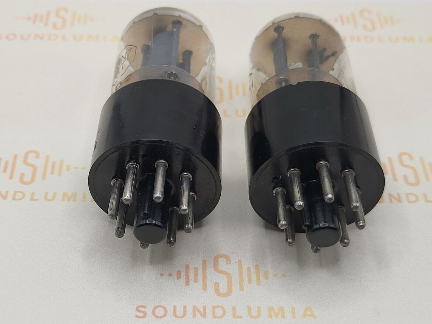 2x Brimar Cossor 6SN7GT VT-231  - Rectangle Lower Getters - British Made BVA '62