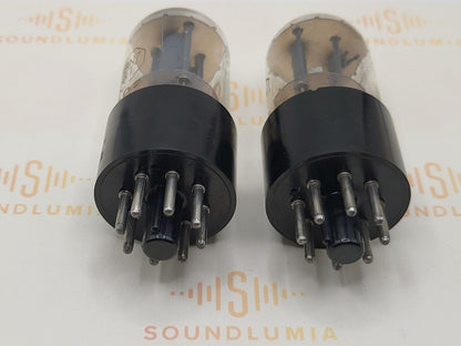 2x Brimar Cossor 6SN7GT VT-231  - Rectangle Lower Getters - British Made BVA '62