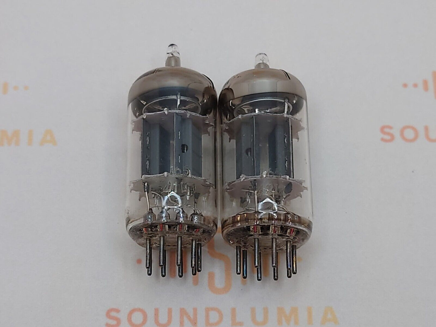2x Valvo ECC83 12AX7 Kurzplatten O-Getter - Heerlen, NL 1961/62 I65 NOS/NOS+ 
