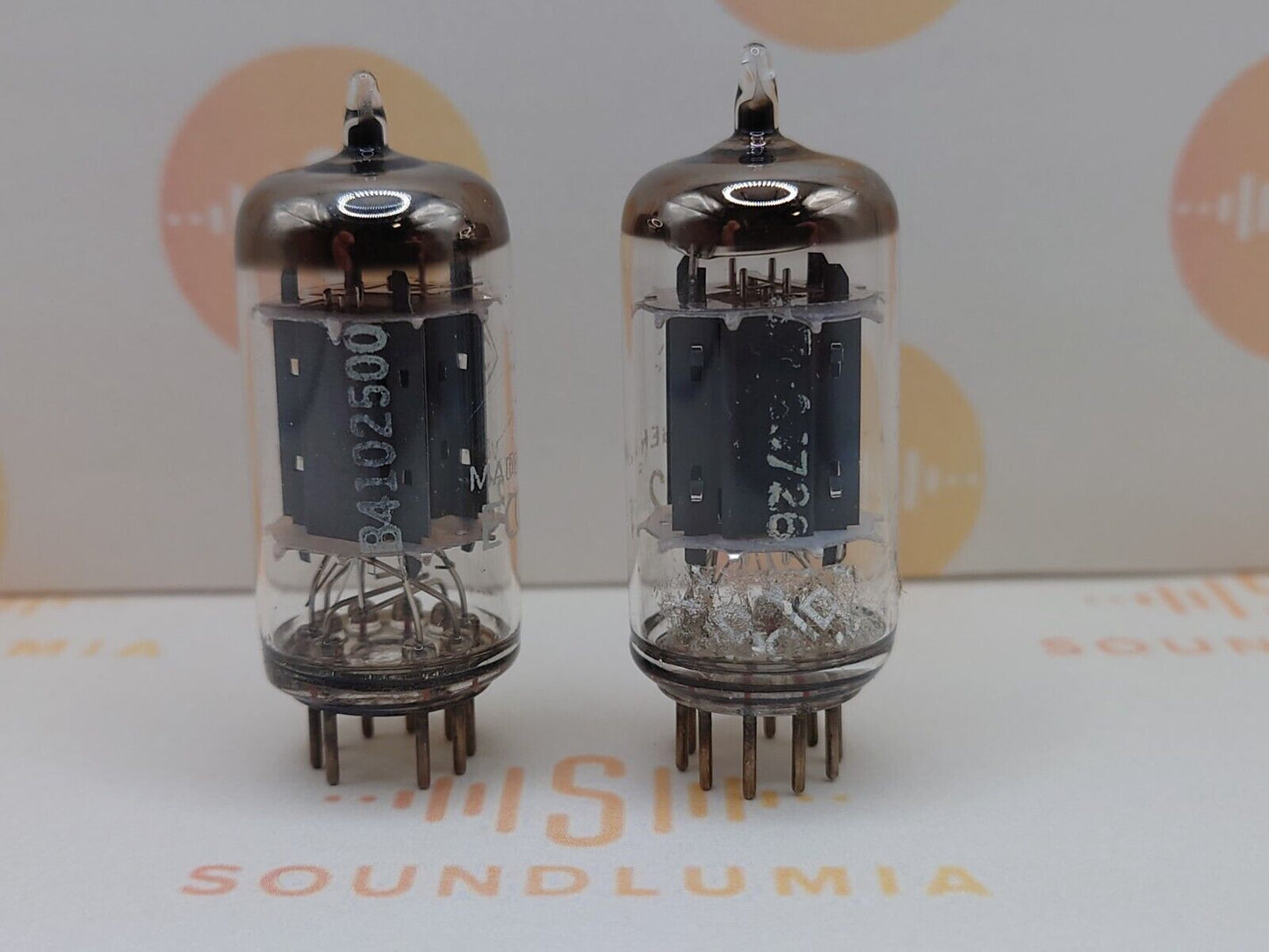 Telefunken ECC82 12AU7 Glatte Platten