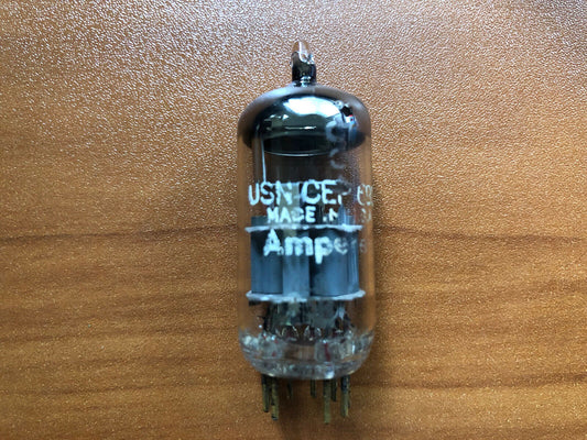 Amperex USN-CEP 6922 E88CC 6DJ8 ECC88 CCa Preamp Tube O-getter - USA 1965 - NOS