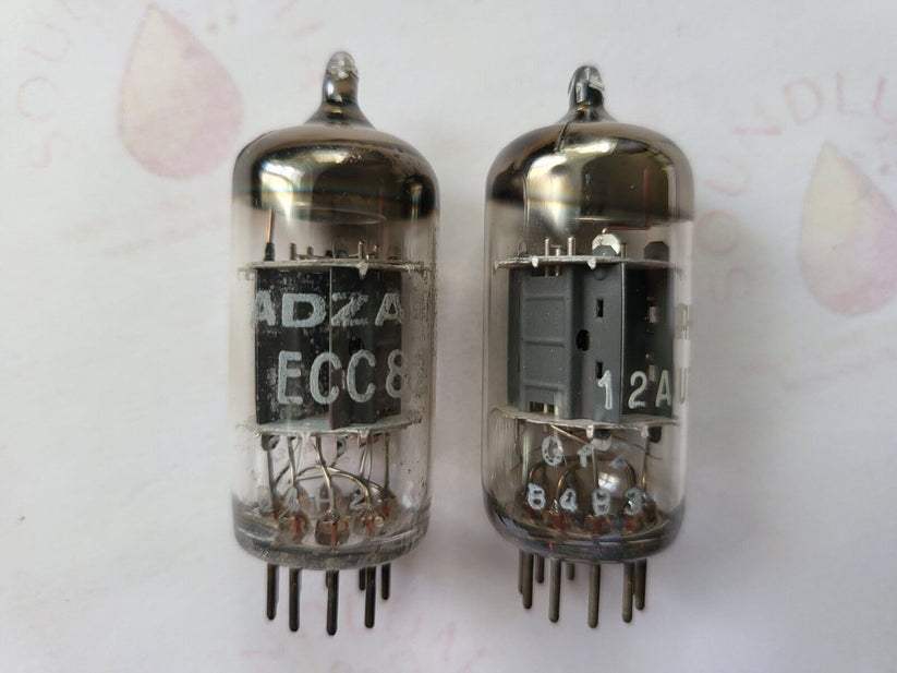 Mullard ECC82 12AU7 vacuum tube with O-Getter and Short Plates, image 39