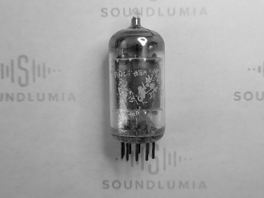 1x La Radiotechnique 12AU7 ECC82 Long Plates - Bugle Boy Label - Suresnes 1959