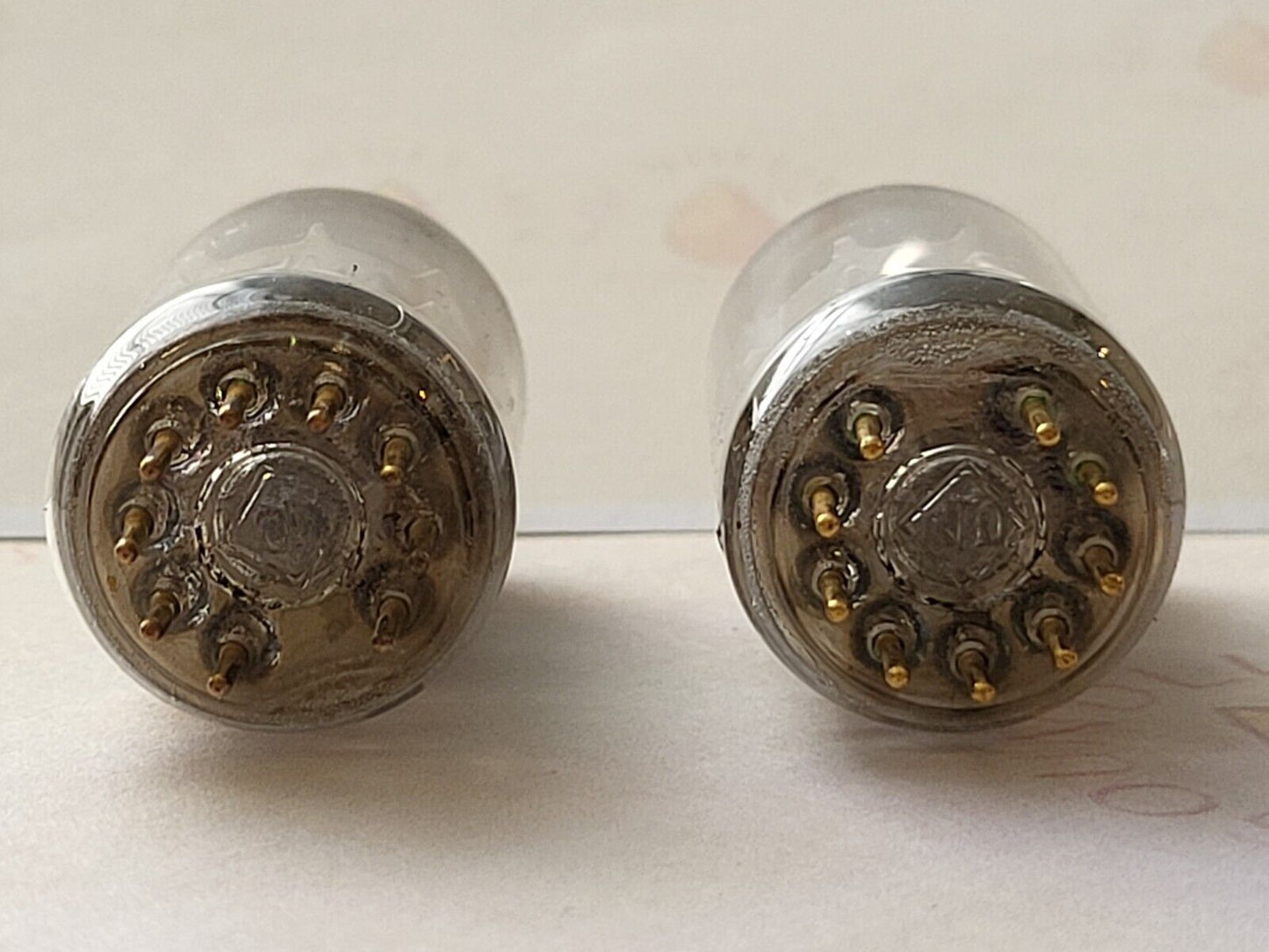 Telefunken E88CC 6922 Paire appariée - Pré-production ◇ Base - Même code 0253 - NOS  