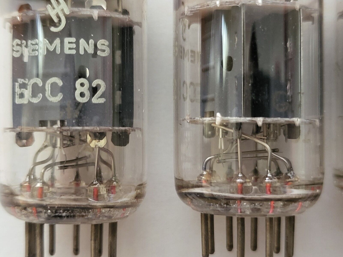 Siemens ECC82 12AU7 Matched Quad - Short Plates - Holland 1961 - Same code - NOS
