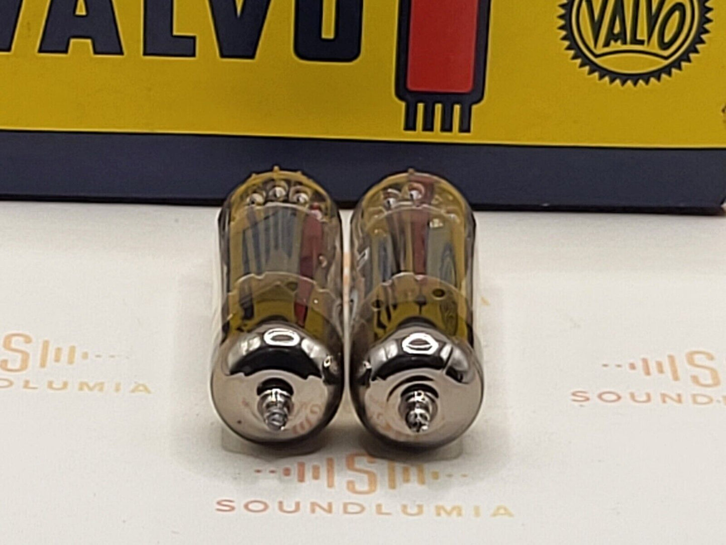 2x Philips Valvo E80CC 6085 (ECC82 equiv.) Matched Pair - Holland '62 - Near NOS