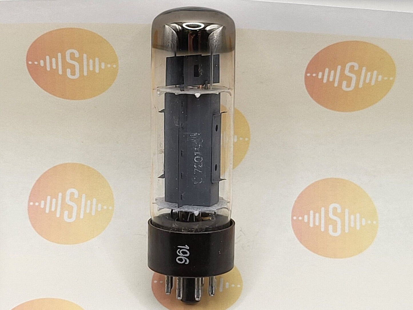 1x Telefunken EL34 6CA7 - Flügelplatten - Double O Getter - Ulm 1961 - Tests NOS
