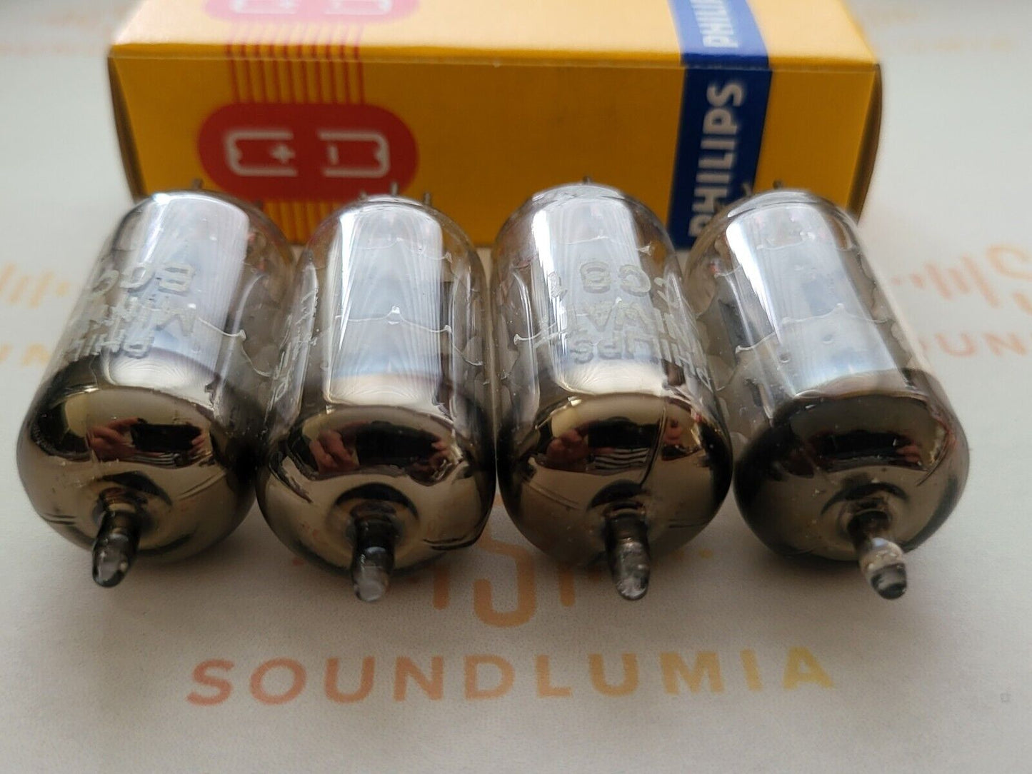 Philips ECC81 12AT7 Folien-D-Getter