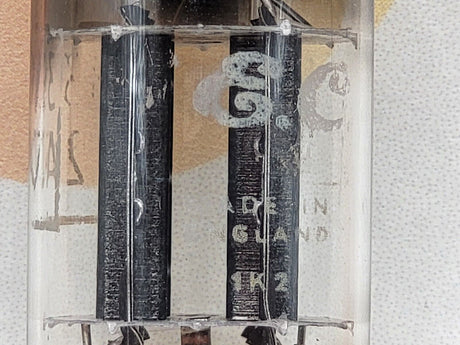 Brimar B339 ECC83 vacuum tube with Black Plate and SQ Getter, image 5