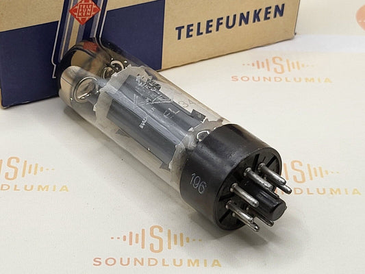 1x Telefunken EL34 6CA7 - Flügelplatten - Double O Getter - Ulm 1961 - Tests NOS