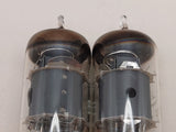Telefunken EF86 vintage vacuum tubes gray plates O-getter diamond bottom Valvo label matched pair NOS