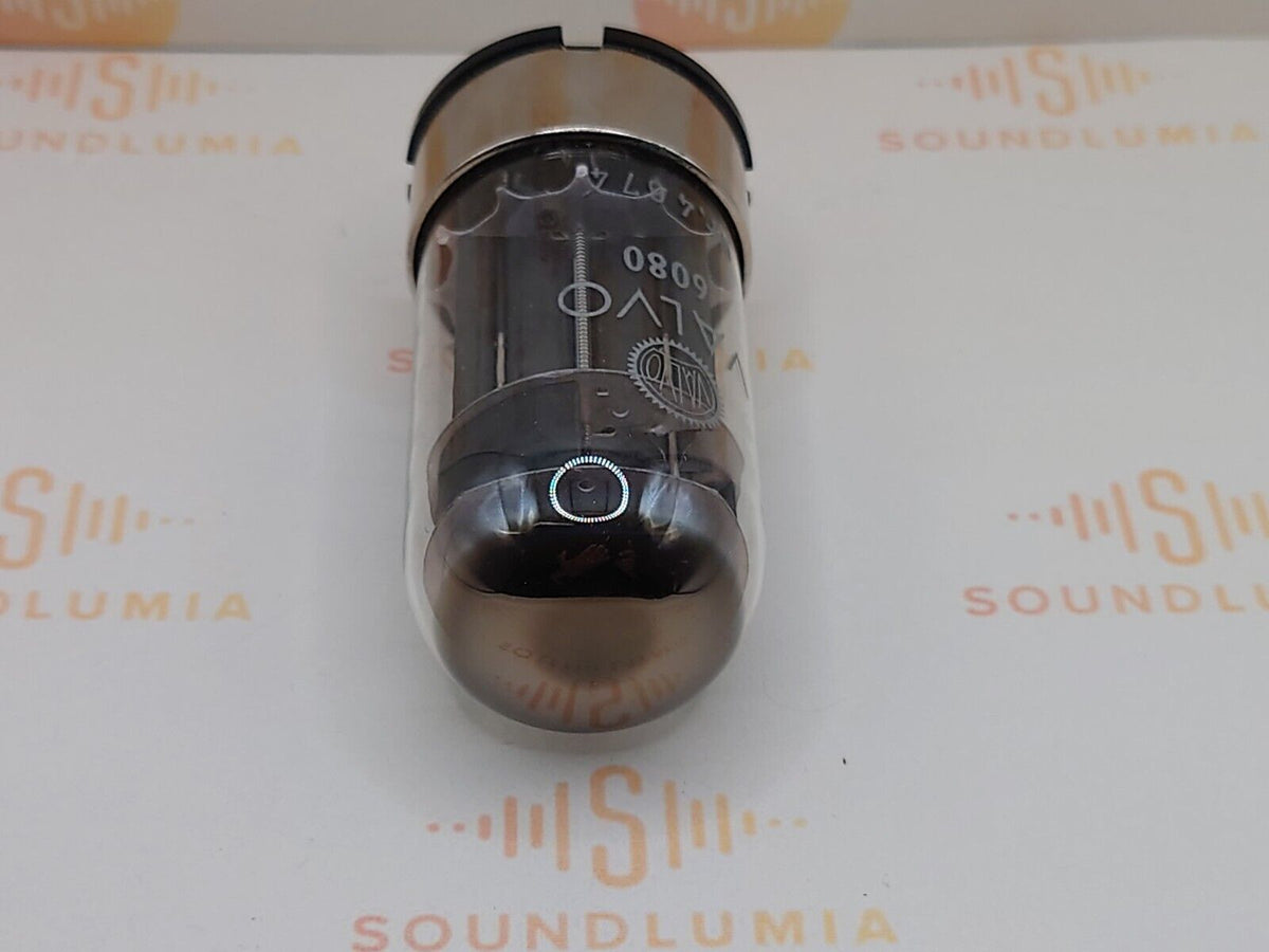 Valvo 6AS7 6080 vacuum tube with Black Plate and Metal Base, image 6