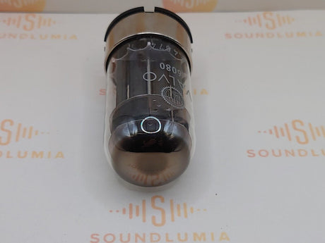 Valvo 6AS7 6080 vacuum tube with Black Plate and Metal Base, image 6