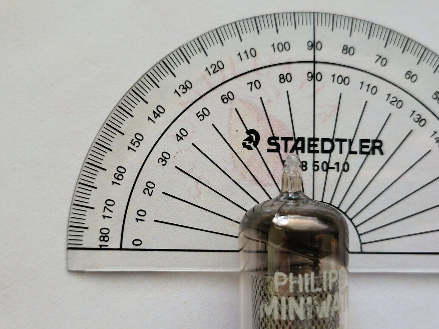1x Mullard EF86 Lange Maschenplatten 15° Quadrat D Getter Philips Label Blackburn '59