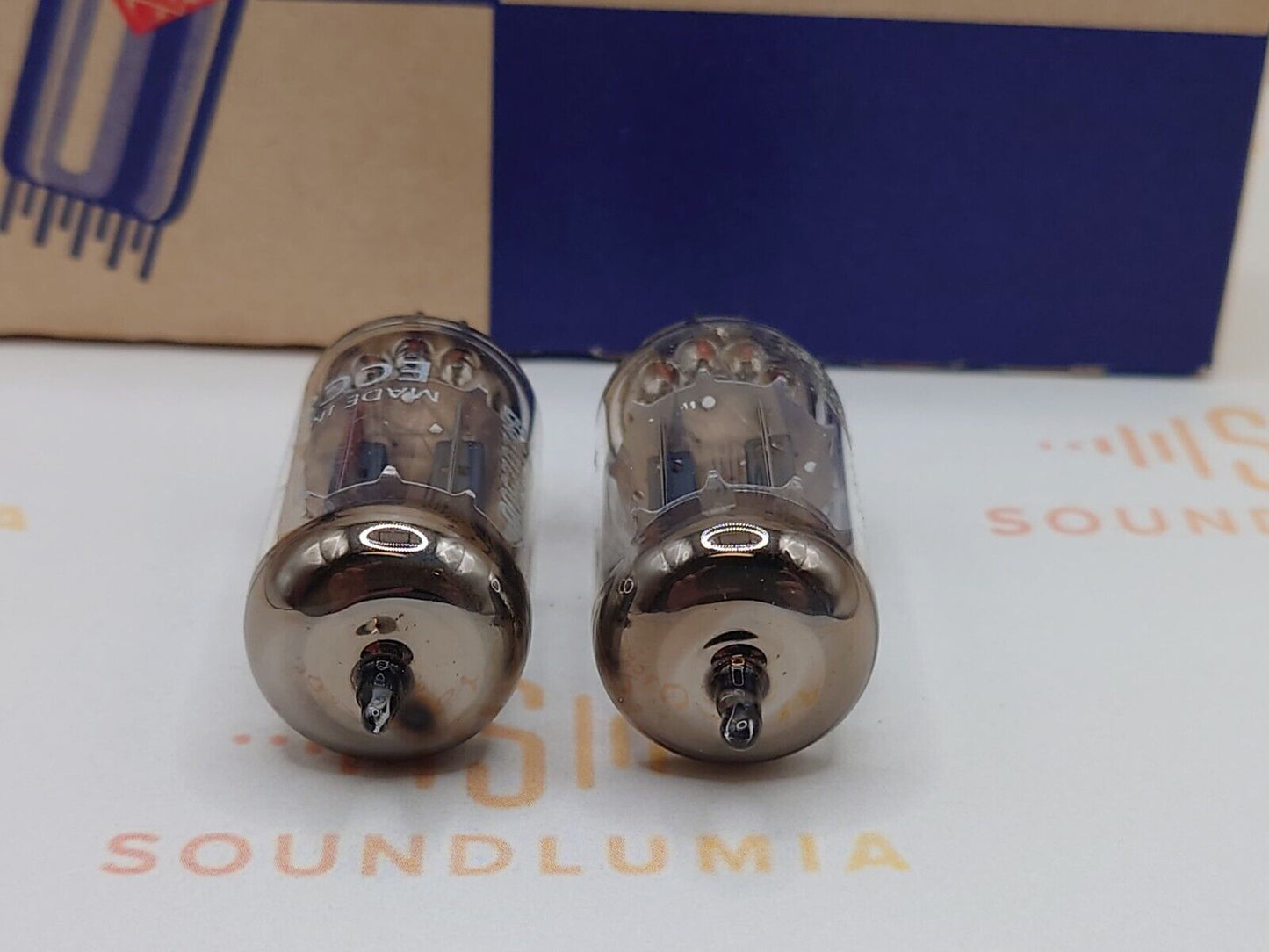 Telefunken ECC82 12AU7 Glatte Platten