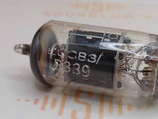 1x Mullard CV492 = B339 (Premium ECC83) Kurze Platten - Blackburn '63 - NOS 