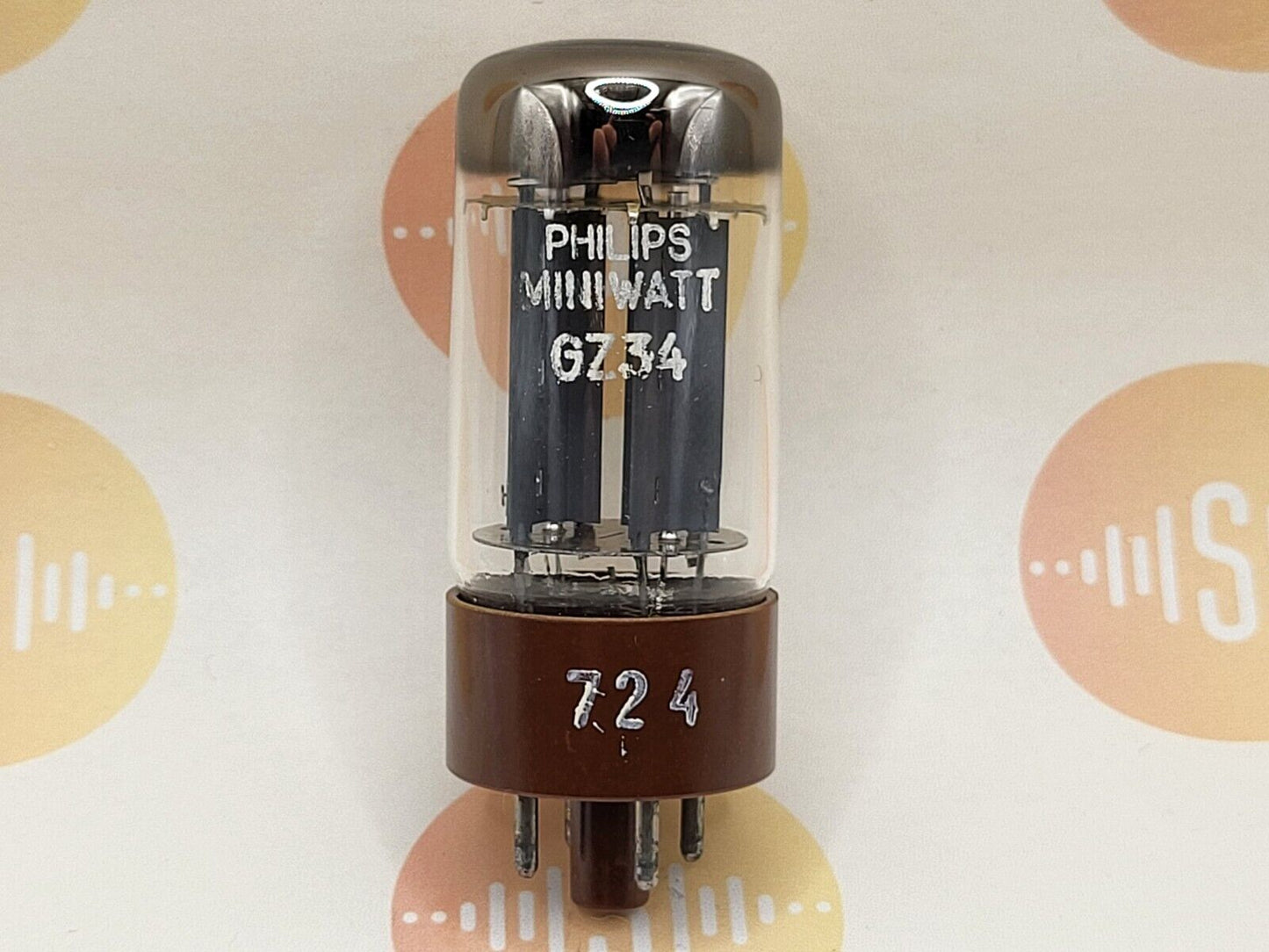 1x Philips GZ34 5AR4 Orig. Box - Sittard, NL '59 (f32 X9H) - NOS NIB