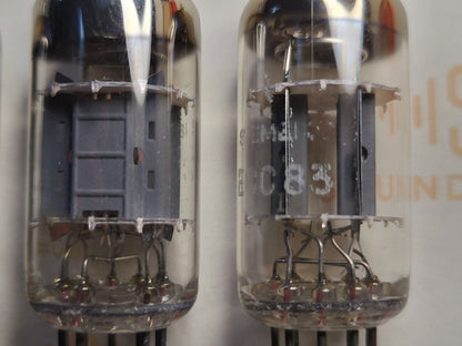 4x Siemens ECC83 12AX7 Short Plates - I61 ‡1E/‡0D - Munich 1960s