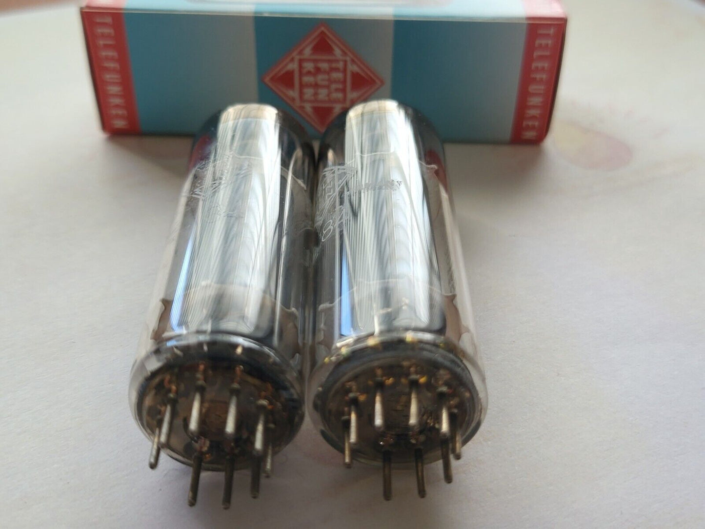 Telefunken EL84 6BQ5 Matched Pair - ◇ Unten - Ulm 1961/62 - NOS