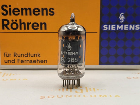 Siemens ECC83 12AX7 vacuum tube with Long Plates, image 10