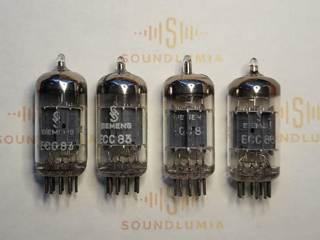 Siemens ECC83 12AX7 vacuum tube with O-Getter and Short Plates, image 2