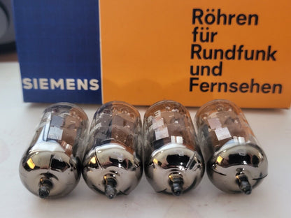 Siemens E88CC Silver Shield Dual Stage O-Getter Matched Quad - Munich A3 7L -NOS