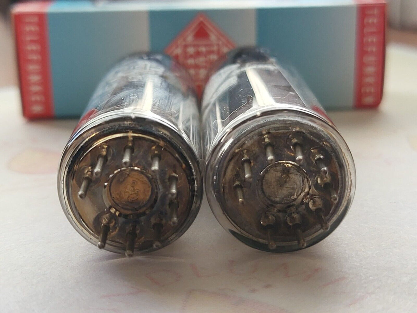 Telefunken EL84 6BQ5 Matched Pair - ◇ Unten - Ulm 1961/62 - NOS