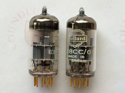 Mullard E88CC/01 = CV2493 (Mil. Specs E88CC) Matched Pair - Blackburn 1967 - NOS