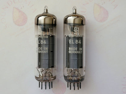 Siemens EL84 6BQ5 Matched Pair - München 1962/63 RX3 - NOS 