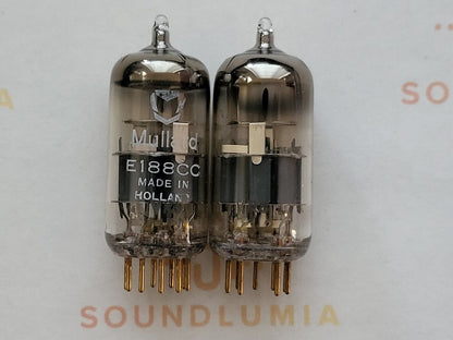 Mullard E188CC = 7308 Matched Pair in Orig. Box - Heerlen, NL 1962/64 - NOS