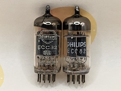 Mullard 12AU7 ECC82 Matched Pair - Blackburn '69 Gf2 - Near NOS