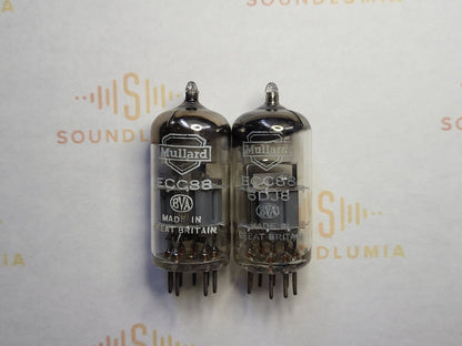 2x Mullard ECC88 6DJ8 - BVA - British Made - Blackburn 1967/1968 GA2 - Strong