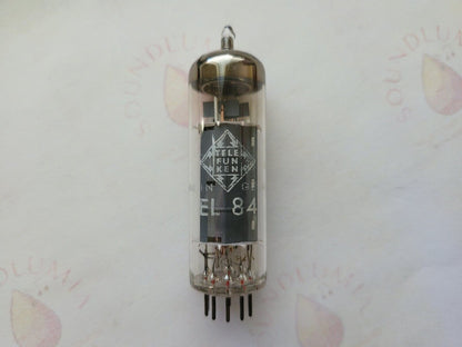 1x Siemens EL84 6BQ5 - München 1962 rX3 - Telefunken Label - NOS 