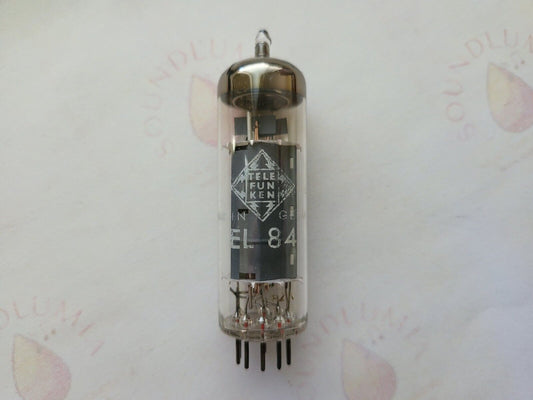 1x Siemens EL84 6BQ5 - München 1962 rX3 - Telefunken Label - NOS 
