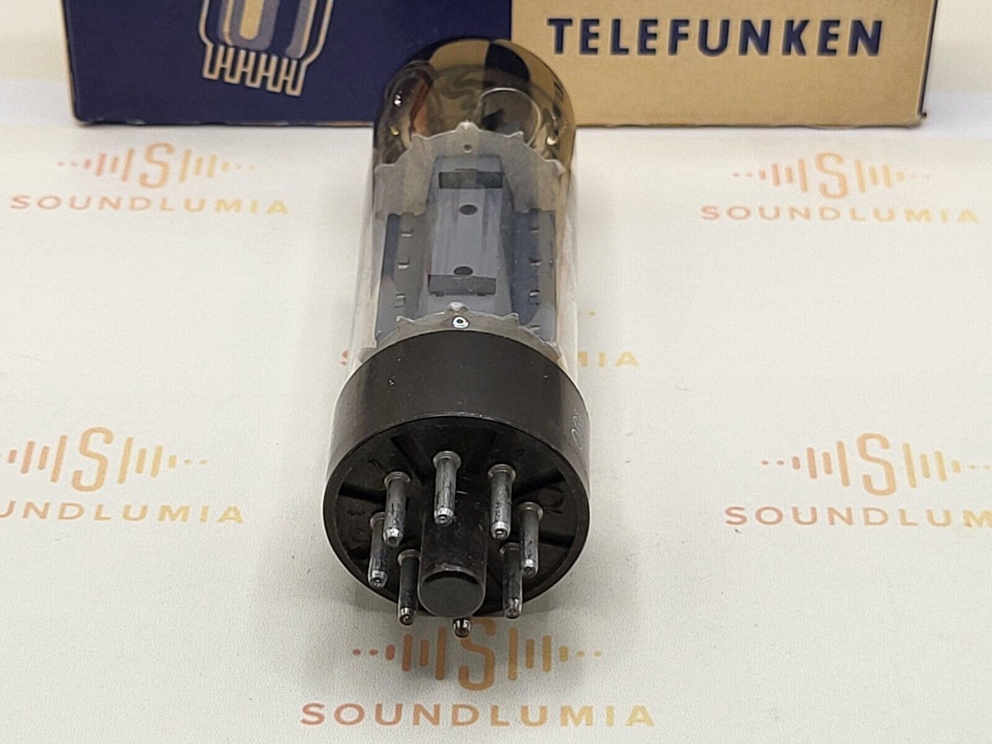 1x Telefunken EL34 6CA7 - Flügelplatten - Double O Getter - Ulm 1961 - Tests NOS
