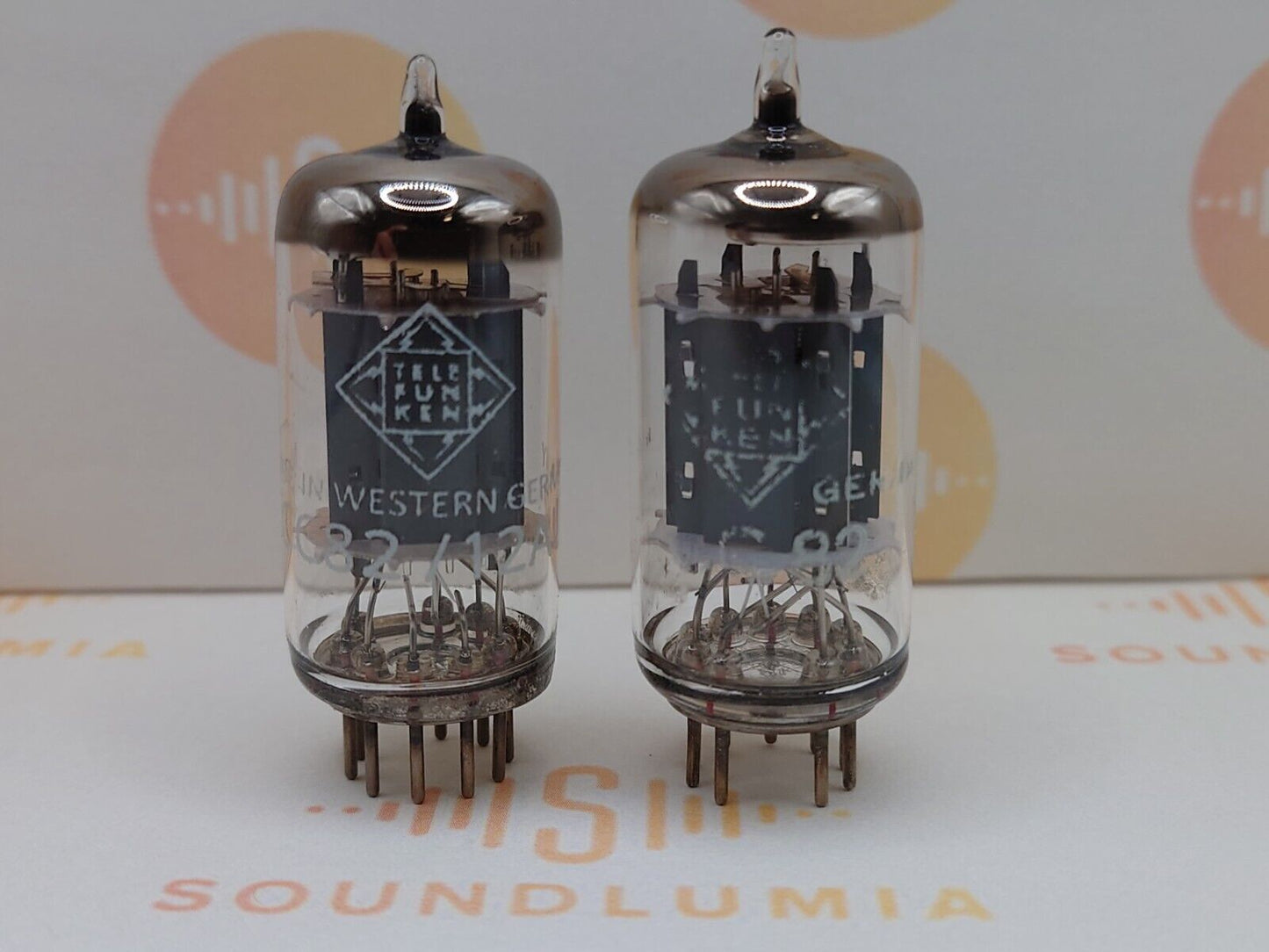 Telefunken ECC82 12AU7 Glatte Platten