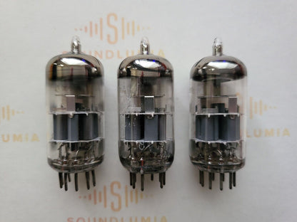 3x Amperex ECC88 6DJ8 Bugle Boy w/ Matching Codes - Holland 1964 - Strong