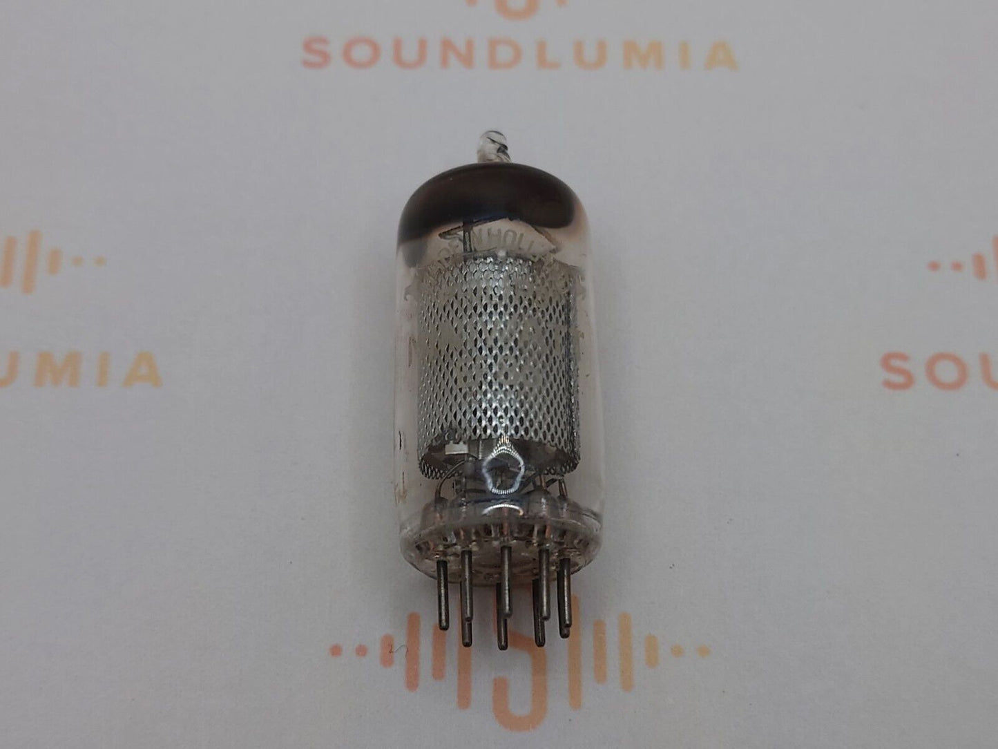 1x Mullard EF86 Long Mesh Plates Square Getter - Philips Label - Blackburn '55